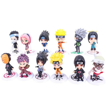 Naruto Anime Mini Figure Set 6PCS PVC Collectible Character Models