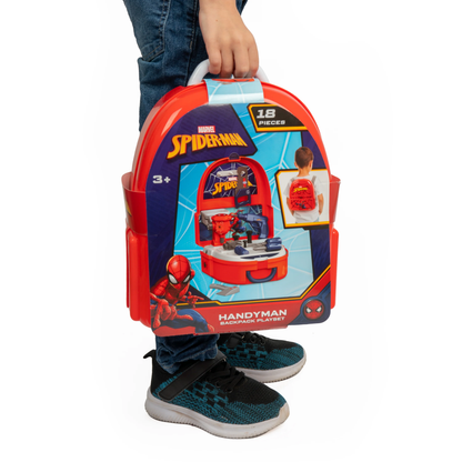 Mochila de Ferramentas Homem-Aranha – Kit de Ferramentas de 18 Peças