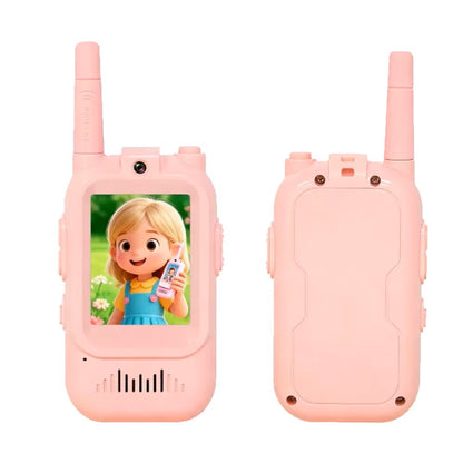 Conjunto de Walkie-Talkies para Crianças – Pack de 2 Rádios Recarregáveis de Longo Alcance com Ecrã de Vídeo para Crianças