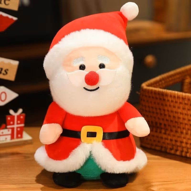 Peluche Navideño – Papá Noel, Pingüino y Muñeco de Nieve, Muñecos Blandos de Peluche para Fiestas