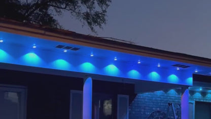 Luzes RGB Inteligentes Permanentes de Beiral para Exterior de 60M – Controlo por App e Controlo Remoto, Luzes LED IP67