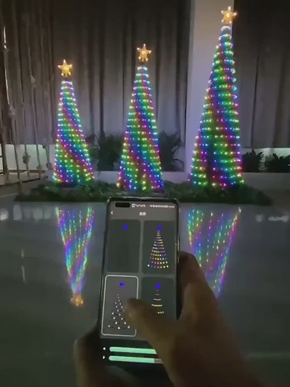 Luzes Estrela de Natal Inteligentes RGB – Controlo por Aplicação Bluetooth