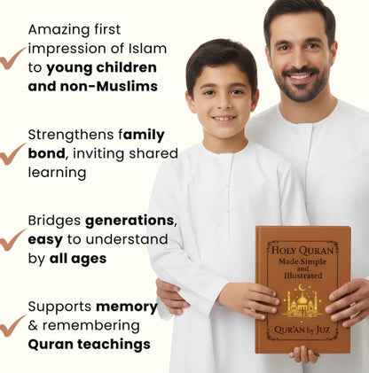 Holy Quran Journey Study Guide – Illustrated 114 Surahs Easy-to-Understand Book