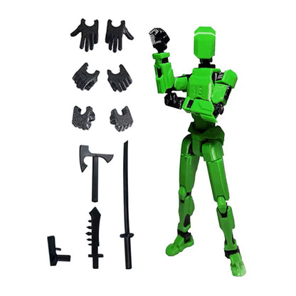 DIY 13-Joint Articulated Action Figure - 3D Printed Posable Dummy