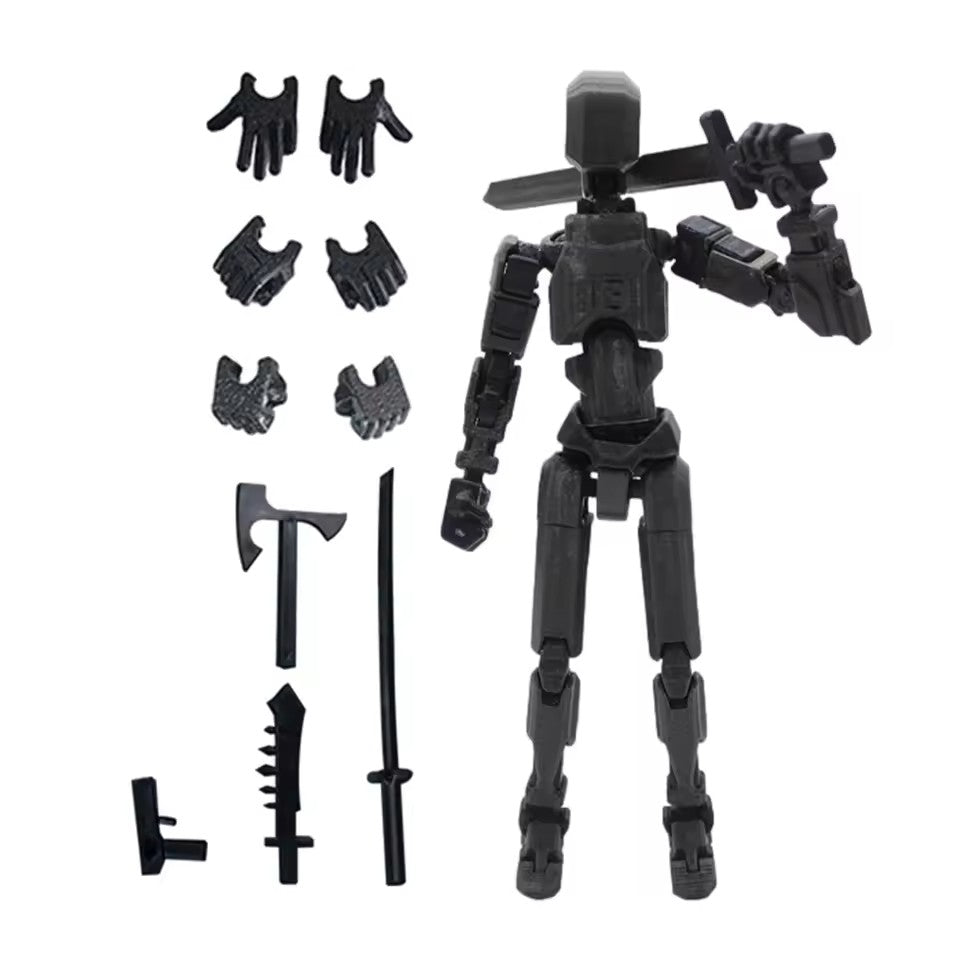 DIY 13-Joint Articulated Action Figure - 3D Printed Posable Dummy