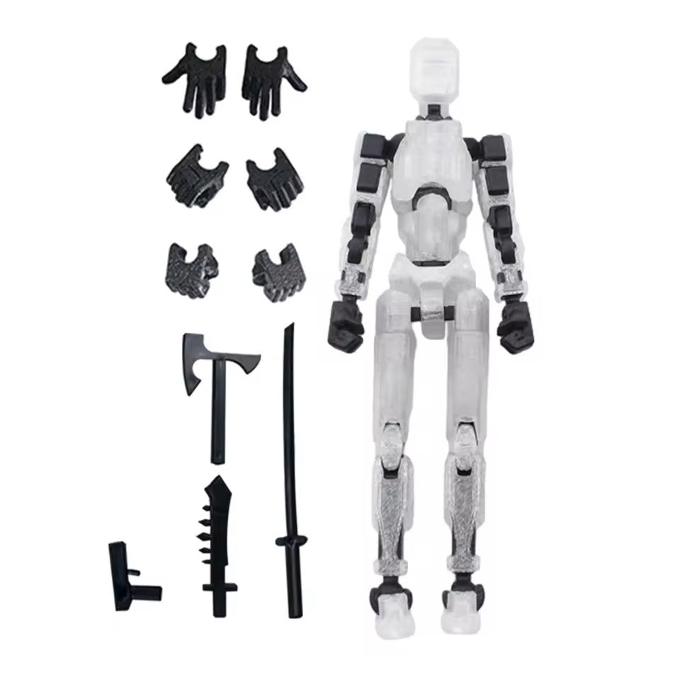 DIY 13-Joint Articulated Action Figure - 3D Printed Posable Dummy