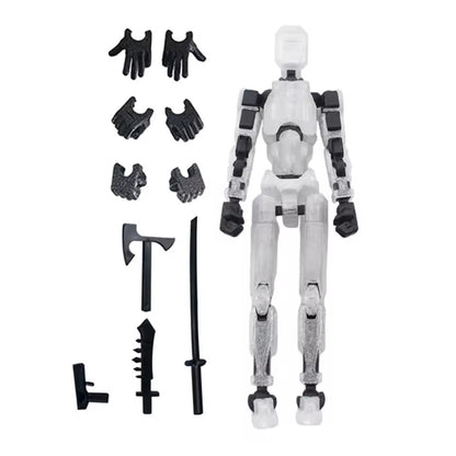 DIY 13-Joint Articulated Action Figure - 3D Printed Posable Dummy