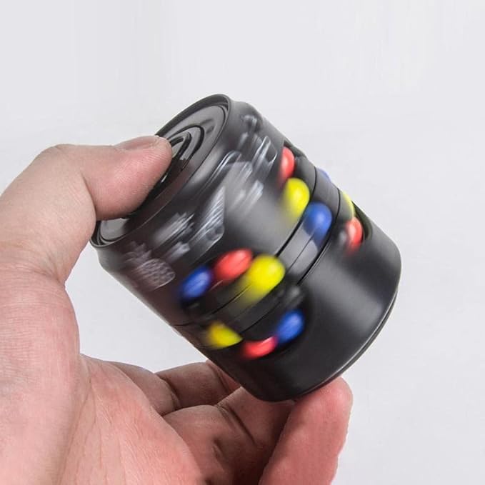 Magic Bean Fidget Spinners Coca-Cola Cubo – Brinquedo Giratório Colorido para Alívio do Stress e Foco