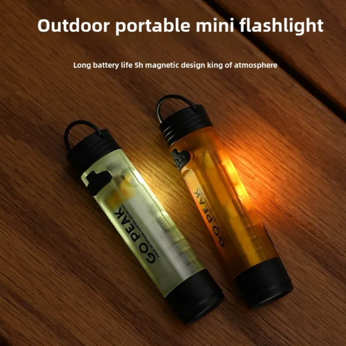 GOPEAK Mini Pocket Flashlight - Keychain & Hat Clip LED