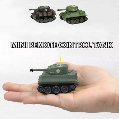 Mini RC Battle Tank with IR Remote Control, Micro Scale Toy Tank for Kids
