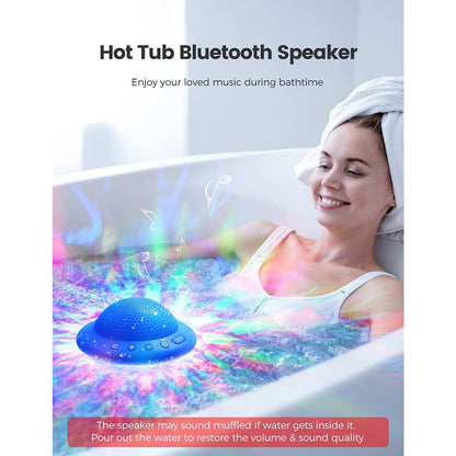 Coluna de Duche Impermeável IPX7 – Mini Coluna Bluetooth Sem Fios com Ventosa