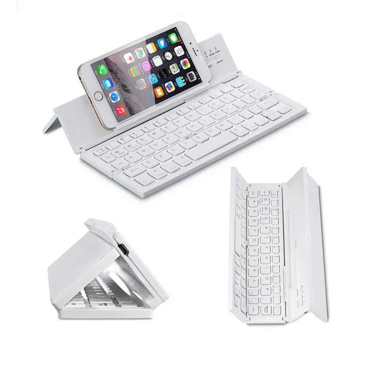 Teclado Bluetooth inalámbrico plegable ultrafino