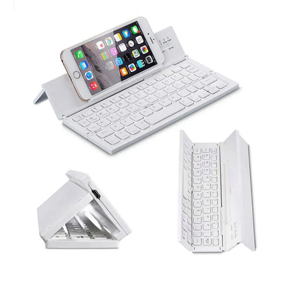 Teclado Bluetooth inalámbrico plegable ultrafino