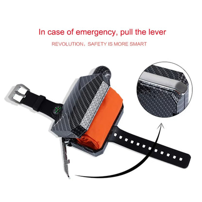 Portable Life-Saving Bracelet with Rapid Inflation Airbag