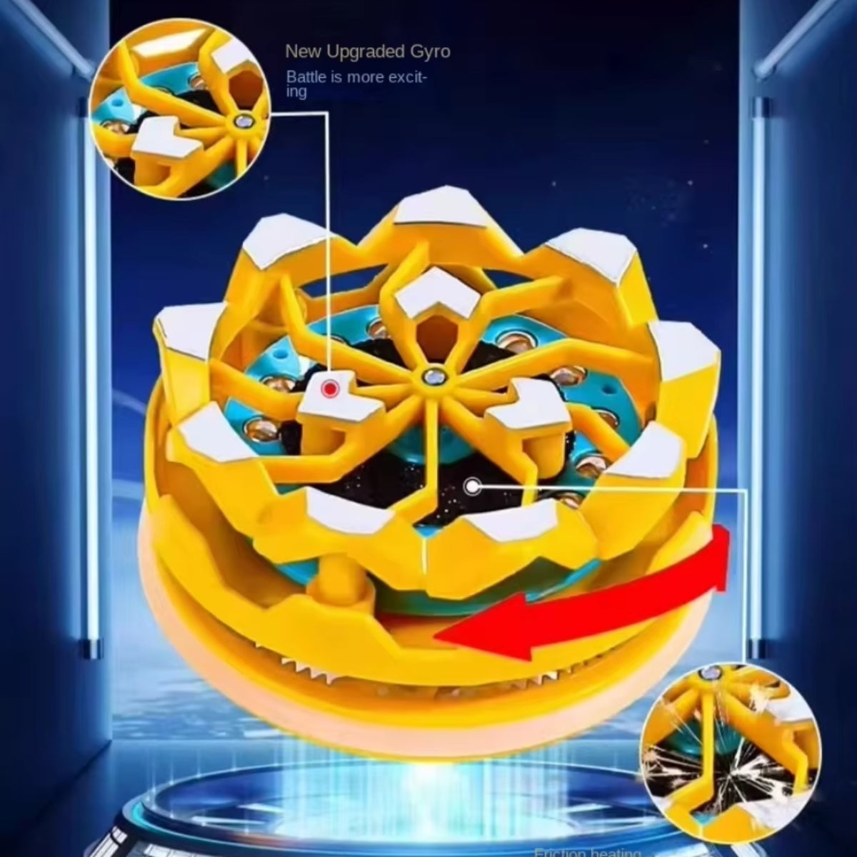 Fireworks Spinning Luminescent Gyro Toy