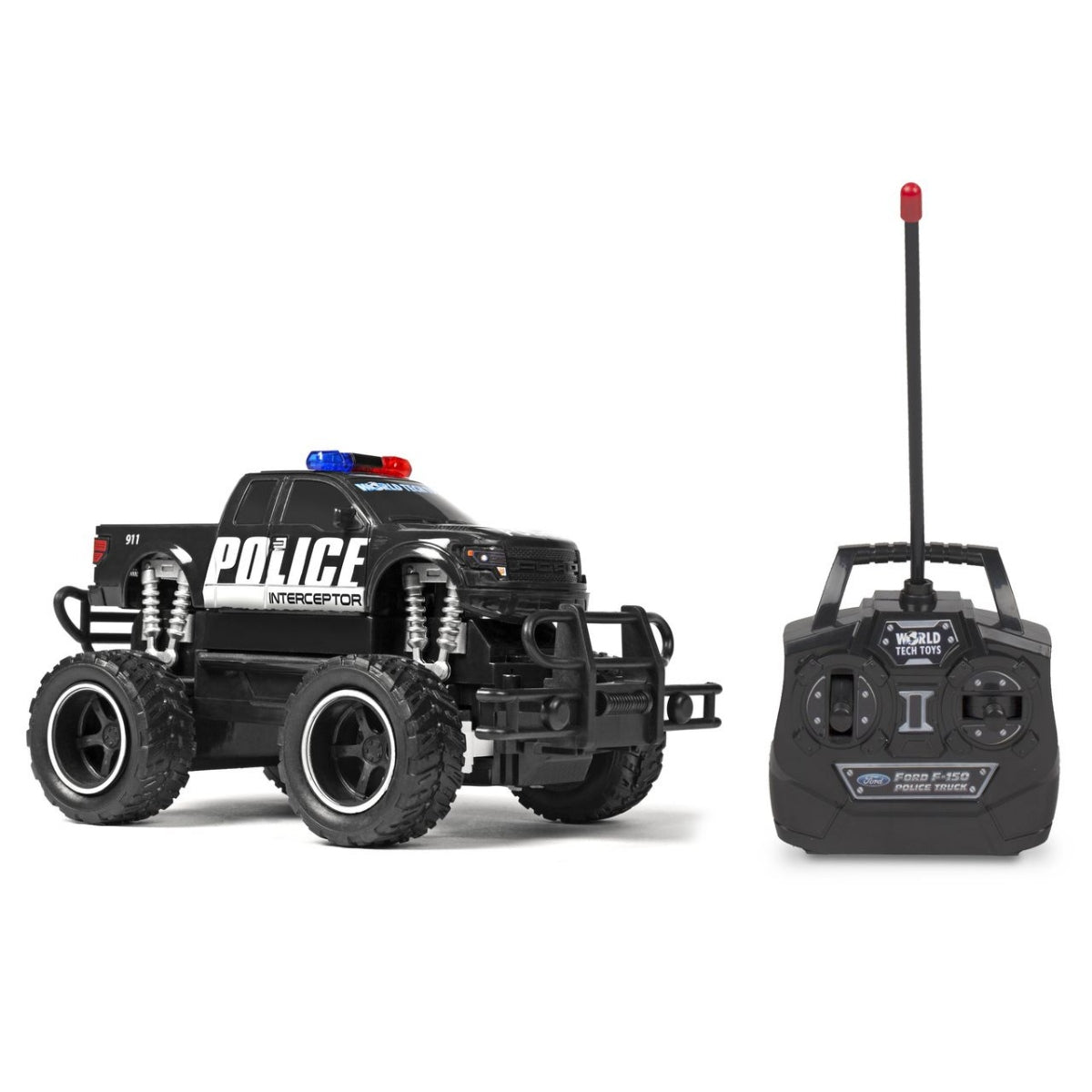 Camião Patrulha RC Elétrico Ford F-150 Polícia - Réplica à Escala 1:24
