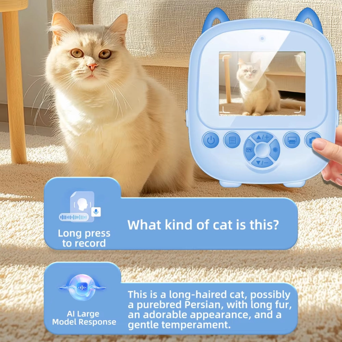 Portable Kids’ AI Wireless Thermal Printer & Camera