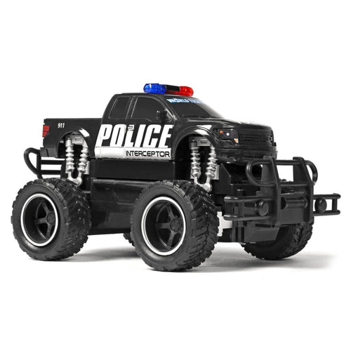 Camião Patrulha RC Elétrico Ford F-150 Polícia - Réplica à Escala 1:24