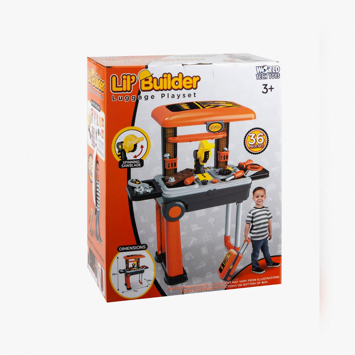 Juego de construcción "Pequeño Constructor" en maleta – Kit de 36 piezas para juego de rol infantil