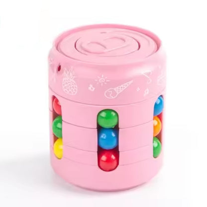Magic Bean Fidget Spinners Coca-Cola Cubo – Brinquedo Giratório Colorido para Alívio do Stress e Foco