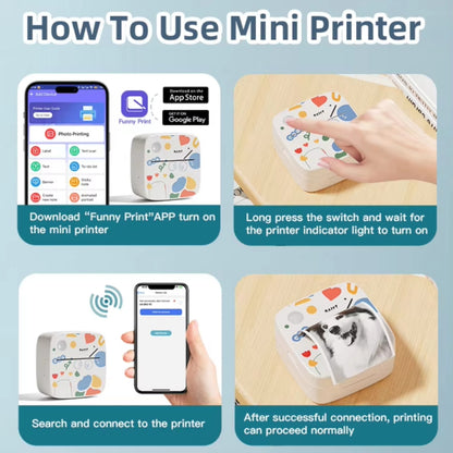 Mini Impressora Térmica Portátil