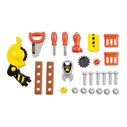 Juego de construcción "Pequeño Constructor" en maleta – Kit de 36 piezas para juego de rol infantil