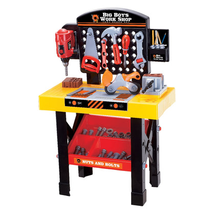 Big Boys Tool & Workbench Playset – 45 Piece Kids Construction Kit