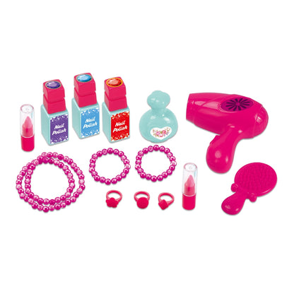 Maleta de Belleza "Pequeña Bella" – Juego de Maquillaje y Estilismo de 24 Piezas para Niñas