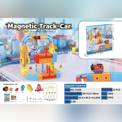 Pista Magnética Antigravedad – Kit de Construcción Ferroviaria Eléctrica STEM para Niños