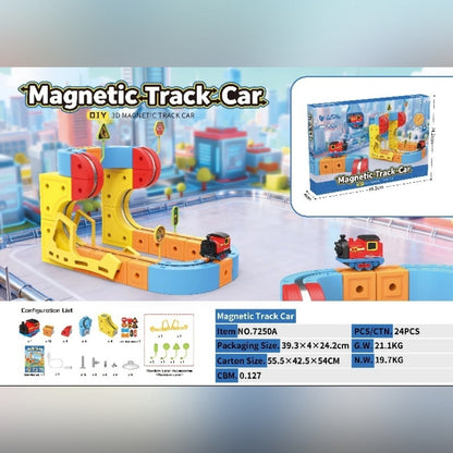 Pista Magnética Antigravedad – Kit de Construcción Ferroviaria Eléctrica STEM para Niños