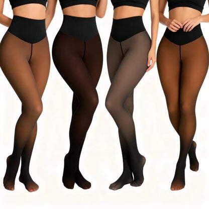 Magic Waist Snatch Fleece-Lined Shapewear Tights