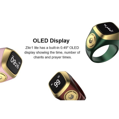 Anel Zikr Smart Tasbih com Alertas de Vibração