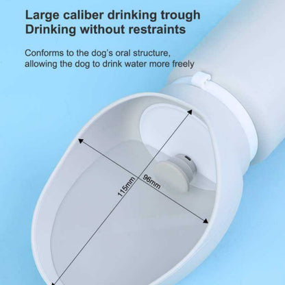 Garrafa Dobrável para Animais de Estimação com Copo (550ml)