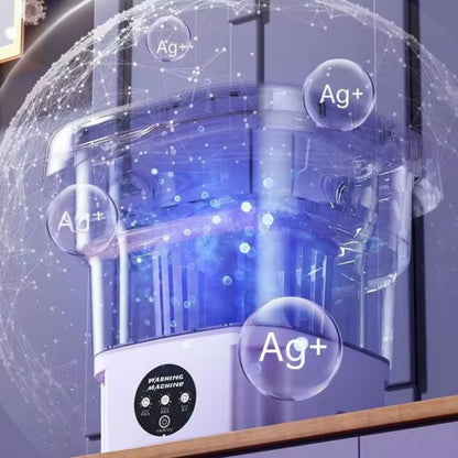 Minilavadora Automática Portátil para Cargas Pequeñas y Apartamentos