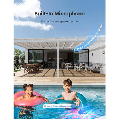 Coluna de Duche Impermeável IPX7 – Mini Coluna Bluetooth Sem Fios com Ventosa