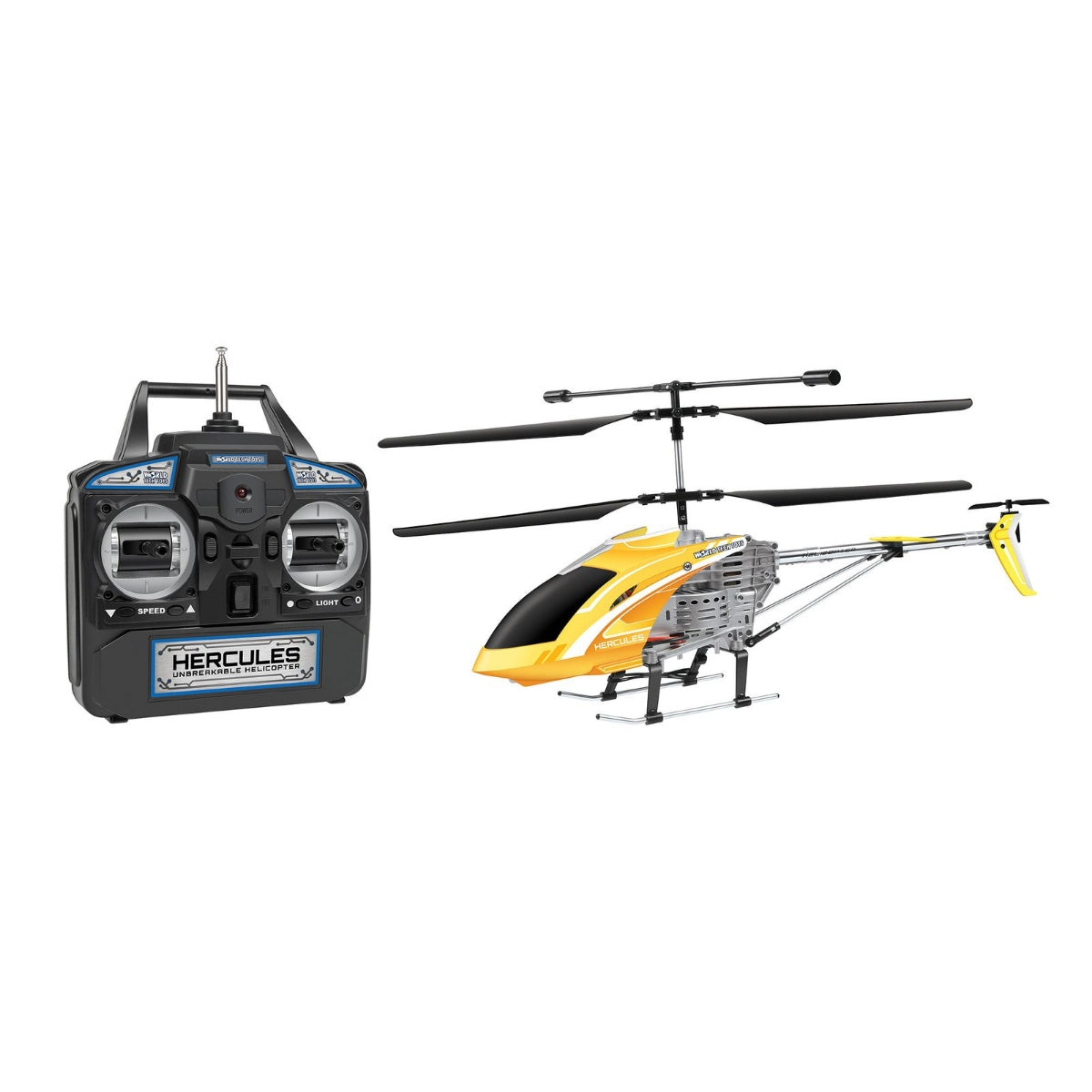 Helicóptero Hércules 3.5CH Gyro – Helicóptero Indestrutível de Controlo Remoto com Luzes LED e Carregamento USB