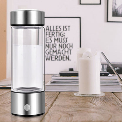 Portable USB Hydrogen-Rich Water Ionizer Bottle