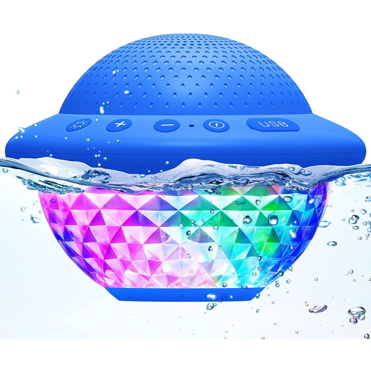 Coluna de Duche Impermeável IPX7 – Mini Coluna Bluetooth Sem Fios com Ventosa