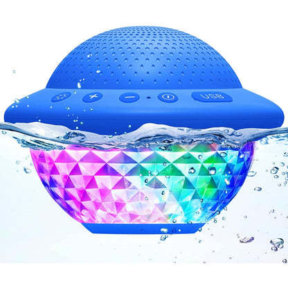 Coluna de Duche Impermeável IPX7 – Mini Coluna Bluetooth Sem Fios com Ventosa