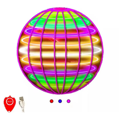 Bumerán Volador Ovni Giratorio – Bola Flotante LED 360° Controlada con la Mano