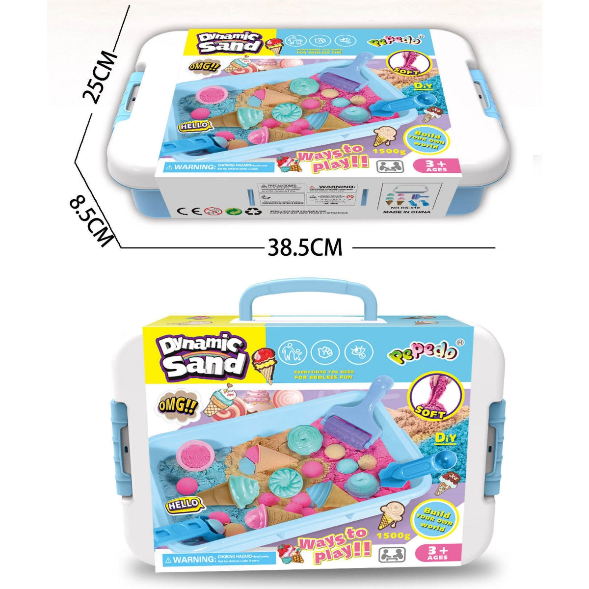 Juego de caja de arena sensorial para niños