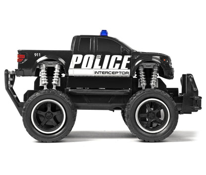 Camião Patrulha RC Elétrico Ford F-150 Polícia - Réplica à Escala 1:24