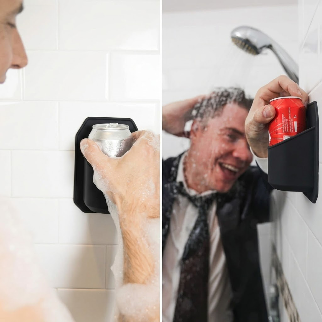 Suporte para Bebidas de Duche Adesivo de Silicone