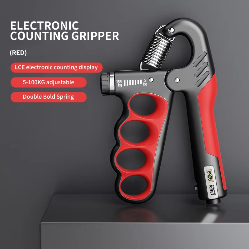 Adjustable Hand Grip Strengthener. Portable Resistance Forearm Trainer & Finger Exerciser for Athletes, Musicians & Rehab